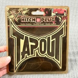 Vintage 2008 TAPOUT Hitch Plug Brushed Aluminum Tow Receiver Cover Accessory